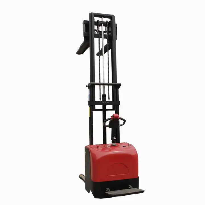Fully electric stand on drive pallet stacker, 2000KG - 3M